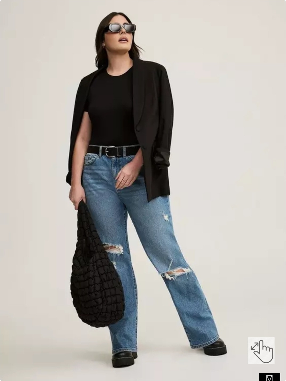 torrid Distressed Light Blue Boyfriend Jeans